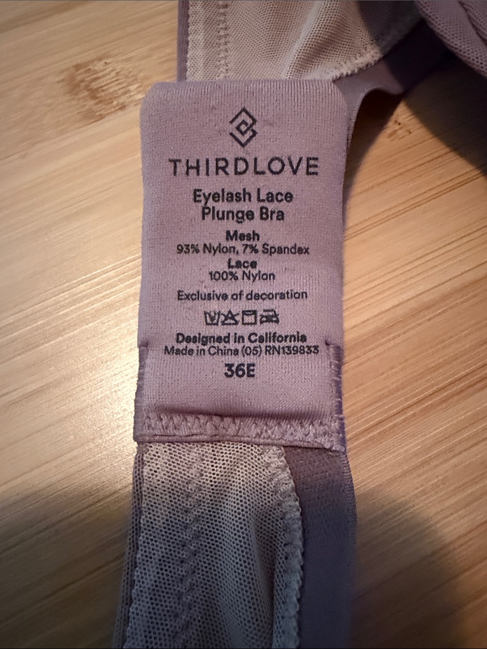 ThirdLove Mocha Underwire Eyelash Lace Plunge Bra